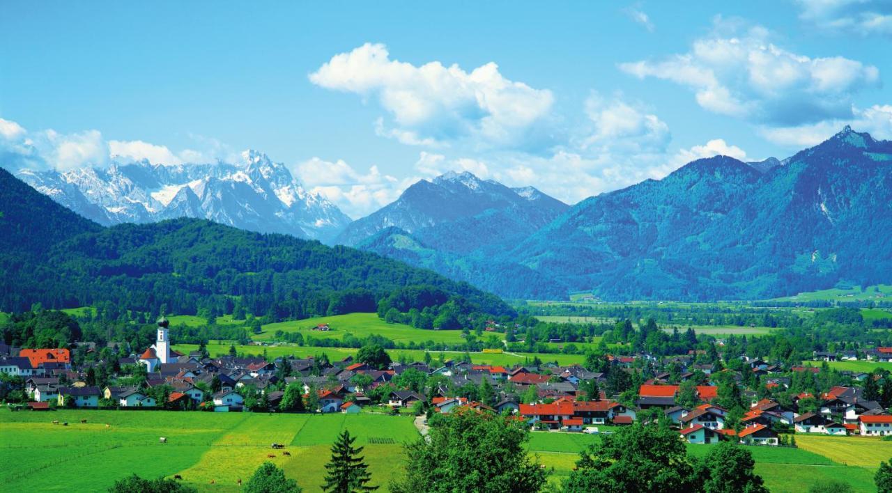 Hotel Alpenblick Ohlstadt Exterior foto